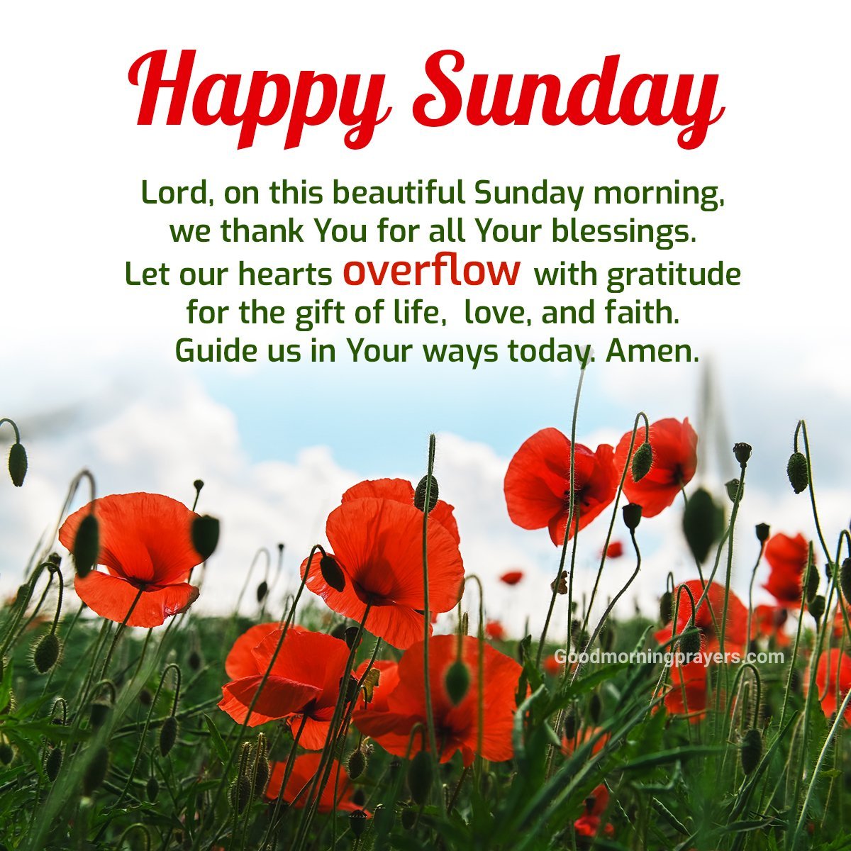 Good Morning Sunday Prayers For Hope And Joy