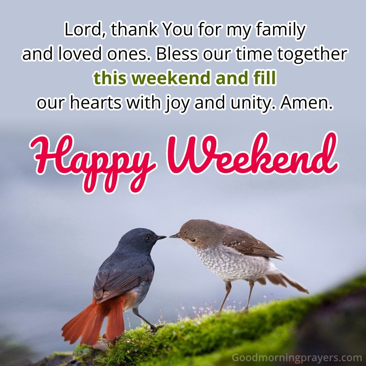 Good Morning Weekend Prayer For Family